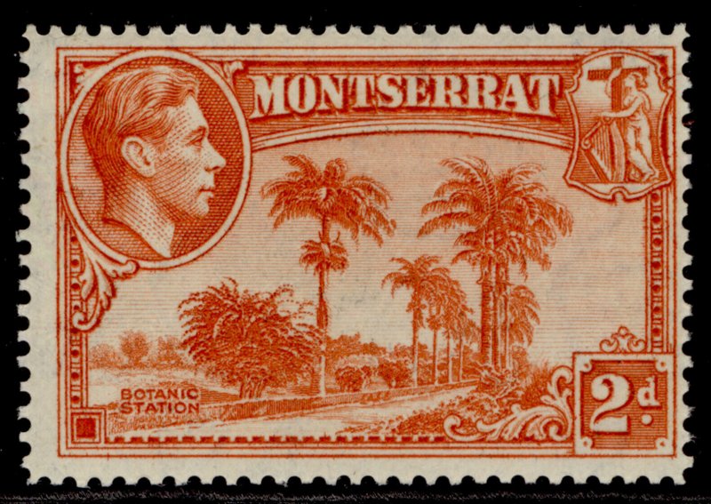 MONTSERRAT GVI SG104a, 2d orange, M MINT.