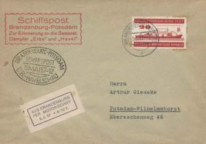 Germany East Germany 20pf Leipzig Spring Fair 1957 Brandenburg (Havel) 1 to P...