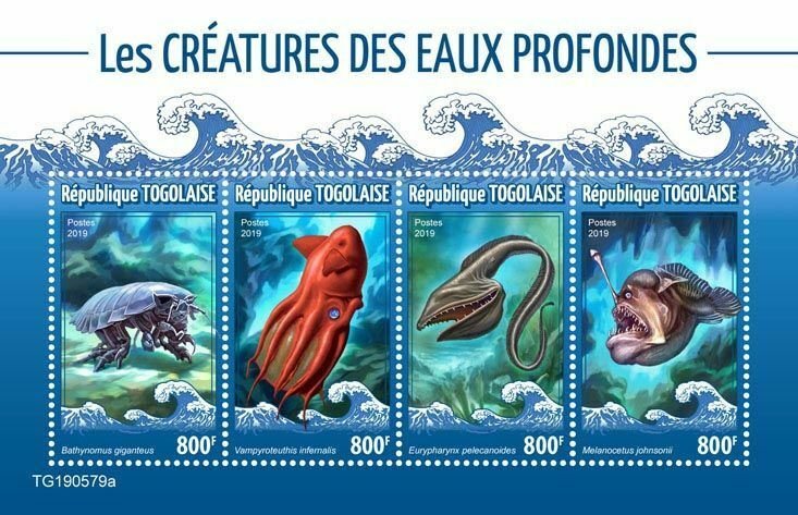 Z08 TG190579a TOGO 2019 Deep sea creatures MNH ** Postfrisch