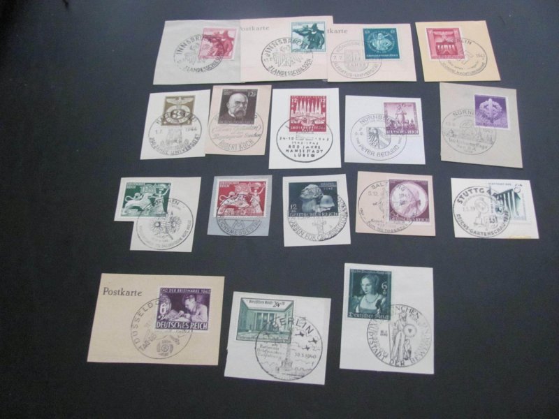 GERMANY 1940S USED   SPECIAL CANCELS CANCELS (124)