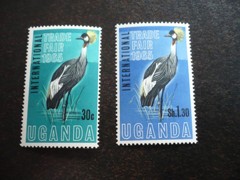 Stamps - Uganda - Scott# 95 - 96 - Mint Never Hinged Set of 2 Stamps