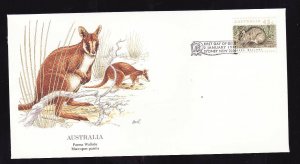 Flora & Fauna of the World #148c-stamp on FDC-Animals-Parma Wallaby-Australia-si