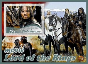 Stamps. Cinema. The Lord of the Rings 2021 year 6 sheets perforated MNH**