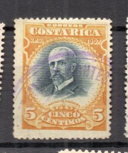 Costa Rica 1907 Early Issue Fine Used 5c. NW-231964