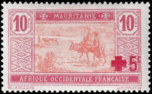 Mauritania 1915 Sc. B1 MH Red Cross, WWI