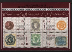 AUSTRALIA 1180G MNH SS COLONIAL STAMPS OF AUSTRALIA