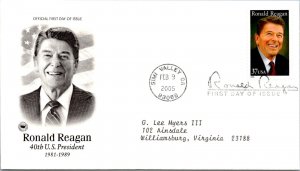 FDC 2005 SC #3897 Ronald Reagan 40th US Pres  - Simi Valley, CA - Single - J2922