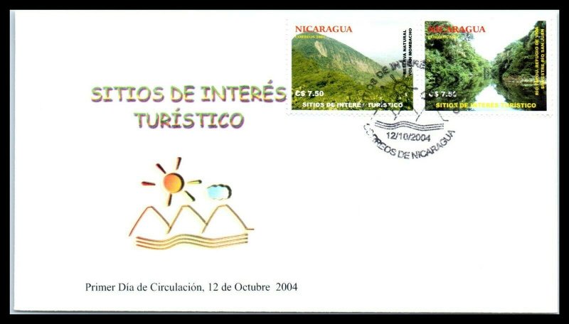 2004 NICARAGUA FDC Cover - Tourism C17 