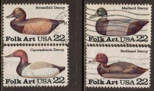 United States  #2138-41  Used set (1985)  c.v. $0.80 