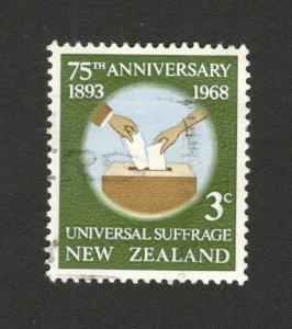 NEW ZEALAND - USED STAMP-75th. Anniversary of Universal Surfage - 1968.