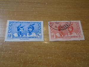 Martinique  #  167/170  used