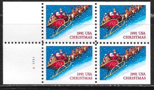 USA 2585a: (29c) Santa and Sleigh, never bound, MNH, VF