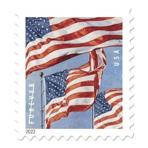 Stamps of US 2022. - Flags 2022. Sheet 20.