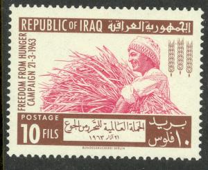 IRAQ 1963 10f FREEDOM FROM HUNGER Issue Sc 334 MNH