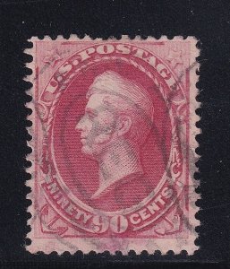 191 F-VF used neat light cancel with nice color cv $ 375 ! see pic !