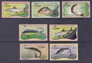Cuba 1647-53 MNH 1971 Sport Fishing Fish Full Set of 7 Very Fine
