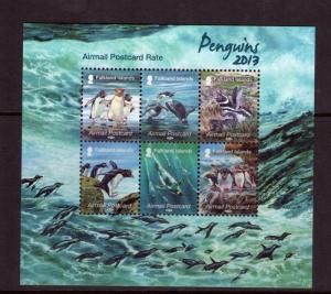 FALKLAND ISLANDS Penguins S/S superb MNH