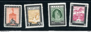 Latvia 1933 Air mail Tombs for Aviators Perf set MNH/MH 13183