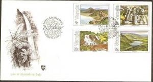 Venda 1981 Dam Watterfall Lake Mountain Geology Nature Sc 44-47  FDC # 16213