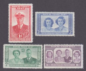 1947 Bechuanaland 118-121 King George VI / The Royal Family