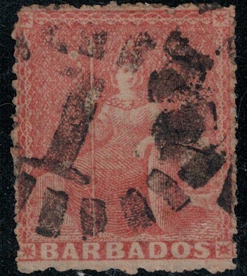 Barbados 1861 SC 17 Used SVC$ 78.00