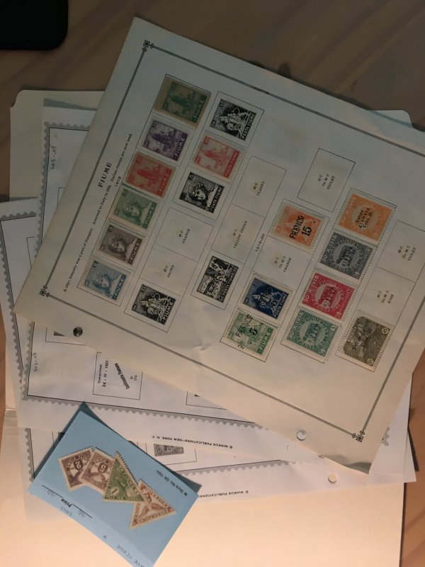 Collection of Fiume stamps