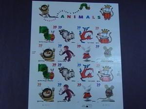 U.S.# 3987-3994(3994a)-MNH--CHILDREN'S BOOK ANIMALS-- PANE OF 16-------2006