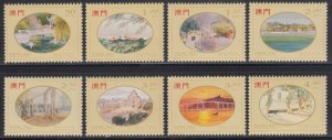 Macau 1995 Paintings in the Eyes of Lio Man Cheong Stamps Set of 8 MNH