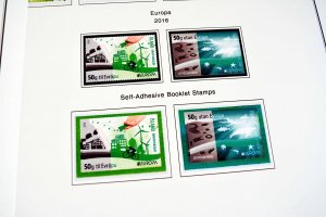 COLOR PRINTED ICELAND 2011-2016 STAMP ALBUM PAGES (29 illustrated pages)