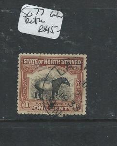 NORTH BORNEO (P2501B) 1C TAPIR SG 177 LAHAD DATU VFU