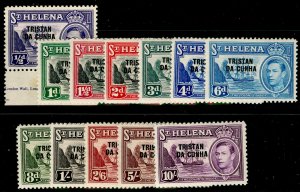 TRISTAN DA CUNHA SG1-12, COMPLETE SET, LH MINT. Cat £140.