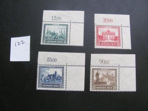 Germany 1930 MNH HINGED IN MARGIN SC B34-37 SET XF 140+ EUROS (122)