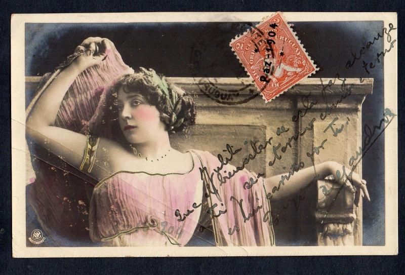 1904 civil war end postcard MAXI maxiumum CARD FROM URUGUAY