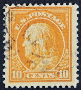 U.S. Used #416 10c Franklin. Jumbo. Unobtrusive Cancel. Choice!