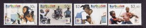 Barbados-Sc#1106-9-unused NH set-Children-World Philatelic Exhibition-2006-