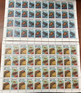 Micronesia 1991 - Sea Turtles - 2 Full sheets of 20 Stamps Each Scott #134-7 MNH