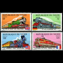 NIGER 1975 - Scott# 312-5 Locomotives Set of 4 NH