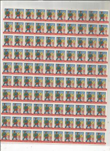 1945 CHRISTMAS SEALS, FULL SHEET, MNH