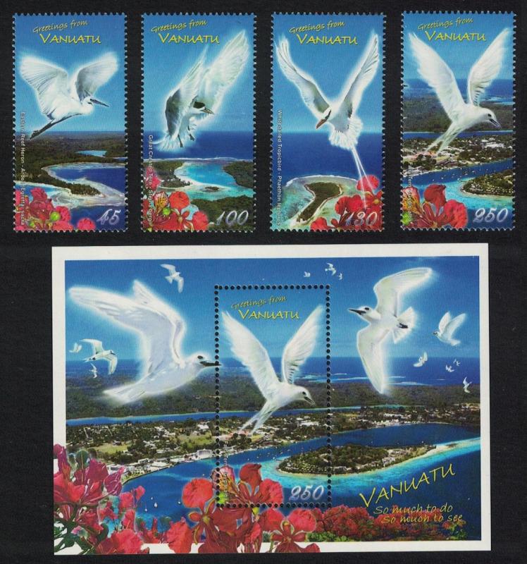 Vanuatu Birds 4v+MS SG#1039-MS1043 SALE BELOW FACE VALUE