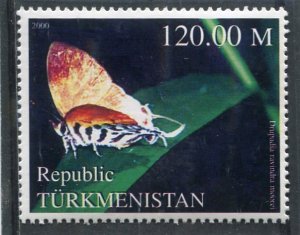 Turkmenistan 2000 BUTTERFLY 1 value Perforated Mint (NH)