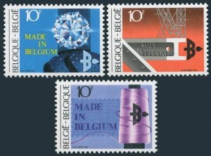 Belgium 1155-1157,MNH.Michel 2155-2157. Belgian Export,1983.Diamond industry,