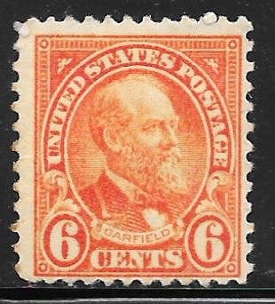 USA 638: 6c Garfield, MNH, F-VF