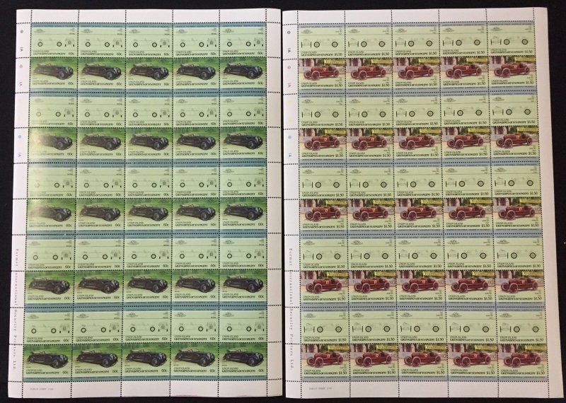 TUVALU Cars Automobiles Sheets x 22 MNH(1100 Stamps) BLK23 