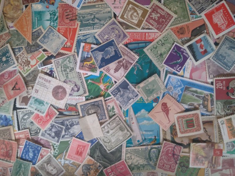 500 Unused Mint WW MNH Stamps 600k Hoard   97% Different! Vintage/Antique Dates