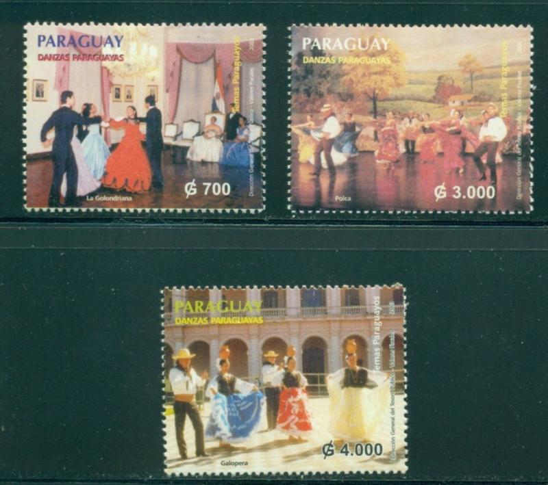 Paraguay Scott #2725-2727 MNH Dances CV$5+