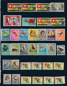 D395571 Togo Nice selection of VFU Used stamps