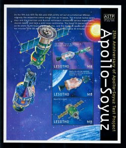 [101264] Lesotho 2000 Space Travel Weltraum Apollo Soyuz Sheet MNH