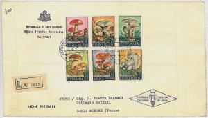 31507 MUSHROOMS - SAN MARINO: FDC 1967 ENVELOPE-