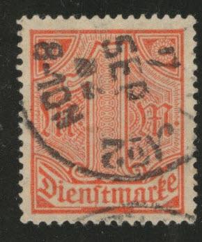 Germany Scott o10 official used stamp