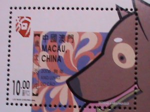 ​MACAU CHINA-2006-SC#1187- YEAR OF THE LOVELY DOG MNH S/S VERY FINE